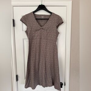 Toad & Co Rosemarie Dress XL Gray and Navy print